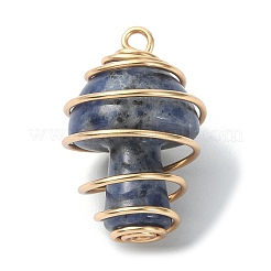 Подвески из медной проволоки из смешанного камня и натуральных и синтетических камней&nbsp;PALLOY-TA00096