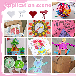 400 шт. 2-х цветные железные гвоздики в форме сердца&nbsp;FIND-PH0027-43