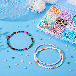 72 г 12 цвета непрозрачные акриловые бусины&nbsp;OACR-TA0003-91