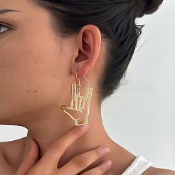 Железные серьги-подвески с надписью 