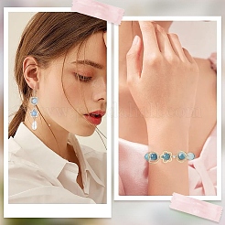 100шт ccb пластиковая рамка для бусин&nbsp;CCB-YW0001-64G