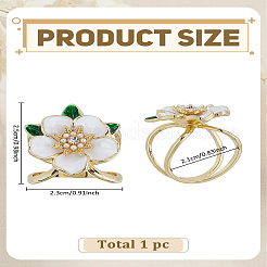 Гардения эмалевые булавки&nbsp;AJEW-WH0604-119