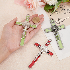 3 шт. 3 стиля цинковый сплав эмалированный большой кулон&nbsp;FIND-NB0004-93