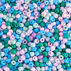 Непрозрачные стеклянные круглые бусины&nbsp;GLAA-TAC0025-07B-01