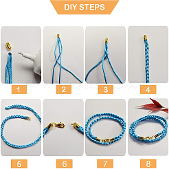 1 коробка концы смешанный латунь шнур&nbsp;KK-PH0009-03G-B