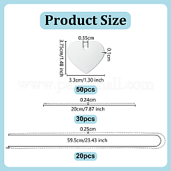 50 шт. большие алюминиевые подвески&nbsp;ALUM-OC0010-01A