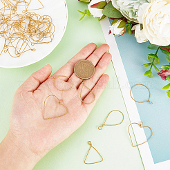 50 шт. 5 подвески из меди с открытой задней частью&nbsp;FIND-NB0002-41