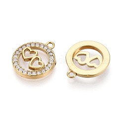 Подвески из нержавеющей стали 304 с микропаве из кубического циркония&nbsp;STAS-N115-56G