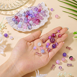 80 г прозрачных стеклянных бусин&nbsp;DGLA-TA0001-47H