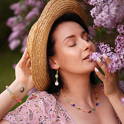 6 комплект подвесок-соединителей из натурального агата двух цветов&nbsp;FIND-TA0002-41