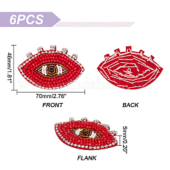 Аппликации в форме злого глаза&nbsp;DIY-WH0401-29