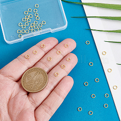 46 шт. 925 спаянных закрытых соединительных кольца из стерлингового серебра&nbsp;STER-PH0004-24