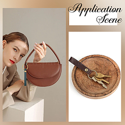 10шт брелок из коровьей кожи 5 цветов&nbsp;KEYC-SC0001-67