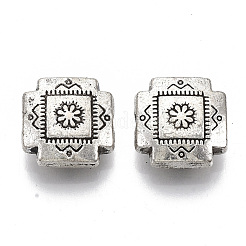 Сплавочные овальные бусины тибетского стиля &nbsp;X-TIBE-S320-130AS-LF