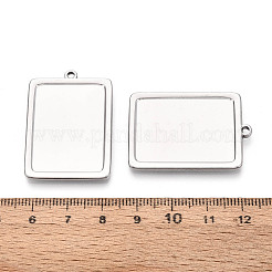 Оправы для подвесок из нержавеющей стали 304 в виде кабошонов&nbsp;STAS-N108-77P