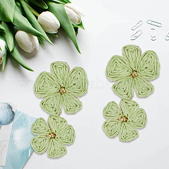 1 пара серег-гвоздиков из сплава рафии&nbsp;EJEW-SP0001-19A