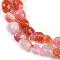 Натуральный красный агат бисер нитей&nbsp;G-P497-01B-11