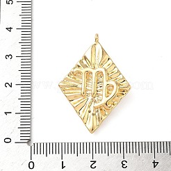 Латунные микропроволочные кубические циркониевые подвески из эмали KK-L250-08G-07