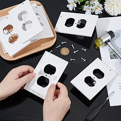 8 комплект накладок на розетки из АБС-пластика&nbsp;DIY-WA0001-01