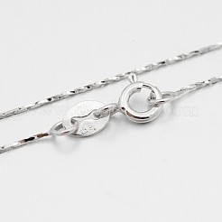 Антикоррозийное родиевое покрытие 925 стерлинговое серебро бостон звено цепи ожерелья&nbsp;STER-M086-17B