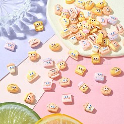 60 шт. 12 стиля мультяшные непрозрачные кабошоны из смолы&nbsp;CRES-CJ0001-63