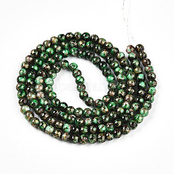 Выпечка окрашенные стеклянные бусины&nbsp;X1-DGLA-N003-6mm-B09