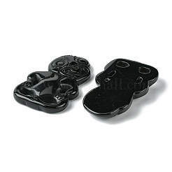 Природные обсидиана большие кулоны&nbsp;G-G113-01B