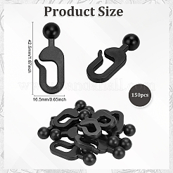 150 шт. пластиковых крючков для штор и москитной сетки&nbsp;AJEW-ME0002-36