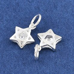 925 подвеска из стерлингового серебра с прозрачными кубическими цирконами&nbsp;STER-A049-08C-S