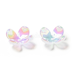 Непрозрачные радужные переливающиеся акриловые колпачки для бусин&nbsp;MACR-C009-11