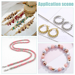 450 шт. 15 стиля латунные распорные бусины для стоек&nbsp;KK-WR0001-40