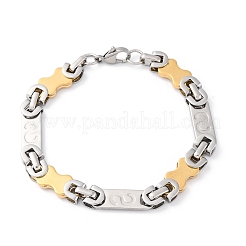 201 браслет из звеньев цепи из нержавеющей стали&nbsp;BJEW-B078-156GP