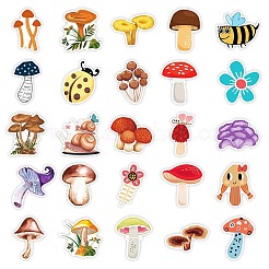 50 шт. бумажные водонепроницаемые декоративные наклейки для милых грибов&nbsp;LS-STIC-R001-13