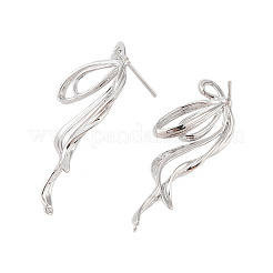 Латунные серьги&nbsp;EJEW-B063-01P