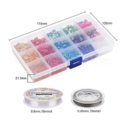 Набор для изготовления браслетов из стеклянных и ракушек своими руками&nbsp;DIY-YW0004-42