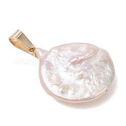 Подвески из натурального барочного жемчуга кеши с застежками из нержавеющей стали.&nbsp;PALLOY-JF05101