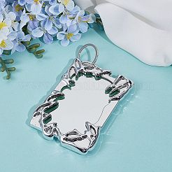 1 комплект пластиковых брелоков в виде фоторамки&nbsp;AJEW-SC0004-13