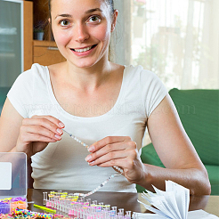 15 шт. железные изогнутые иглы для бисероплетения для прядильного станка&nbsp;FIND-UN0007-38