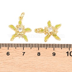 Латунные подвески с фианитами&nbsp;KK-F931-11G