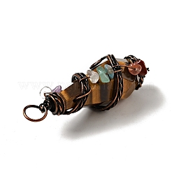 Большие остроконечные подвески из натуральных и синтетических драгоценных камней&nbsp;G-G860-03R