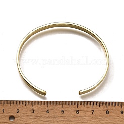 Браслеты-манжеты с прозрачным кубическим цирконием из латуни с микропаве&nbsp;BJEW-Z001-04G