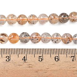 Нити натуральных алмазных бусин херкимер&nbsp;G-Z115-C03-6mm