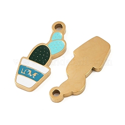 Подвески из нержавеющей стали 304 с эмалью&nbsp;STAS-C137-03A-G