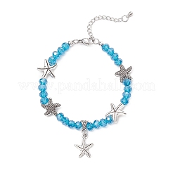 4шт браслеты с подвесками из цинкового сплава серии Ocean&nbsp;BJEW-JB11899