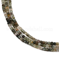 Нити бусин из натурального зеленого рутилированного кварца&nbsp;LS-G-RM2025-C38-A