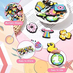 60 шт. 30 стиля ПВХ кабошоны&nbsp;KY-CJ0002-09A