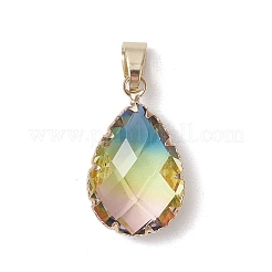 Подвески из стекла градиентного цвета k9 с имитацией турмалина&nbsp;PALLOY-JF03454