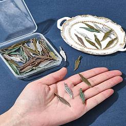 60 шт. 4 цвета подвески из сплава в тибетском стиле&nbsp;TIBEP-FS0001-18