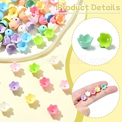 100 шт. колпачки для бусин из непрозрачного акрила&nbsp;OACR-CJ0002-29