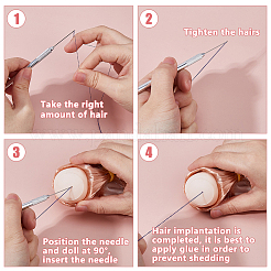 Инструмент для пересадки волос кукол из латуни&nbsp;DOLL-DC0001-02